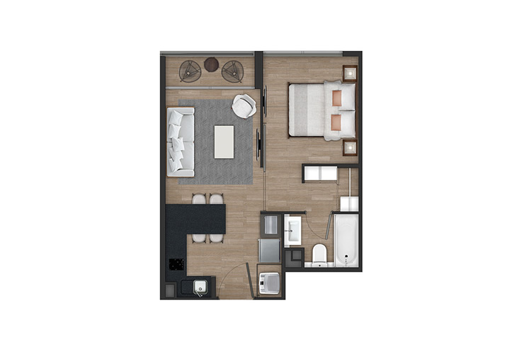 Modelo G del proyecto Edificio Tocornal - Inmobiliaria Aconcagua