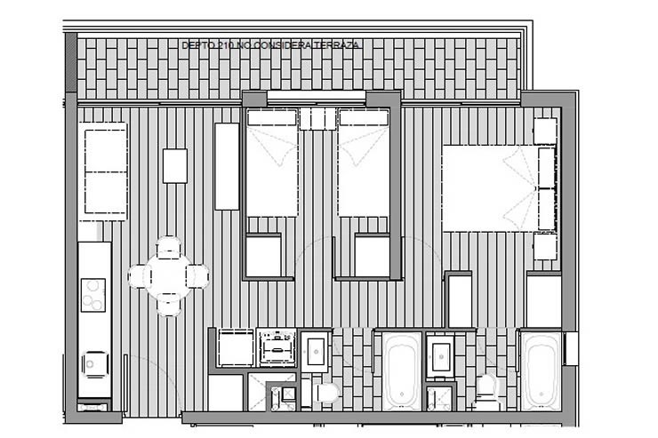 Modelo 2E del proyecto Edificio Axis - Inmobiliaria Aconcagua