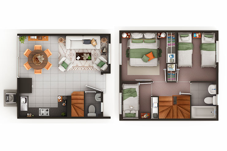 Modelo Toconao del proyecto Parque del Mar - Inmobiliaria Aconcagua