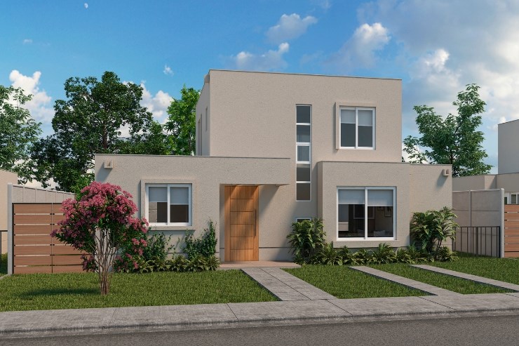 Modelo Santa Carolina Mediterránea del proyecto Laguna del Sol Barrio Laguna - Inmobiliaria Aconcagua